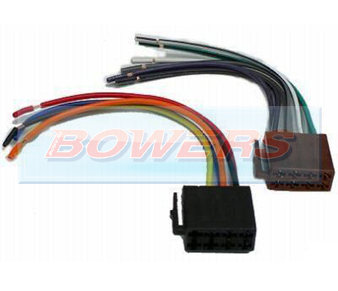 Car Stereo Wiring Harness ISO Block To Bare Wire Adaptor - H Bowers